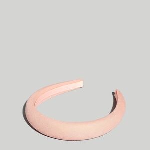 NWOT Madewell Puffy Linen Headband Pink Oyster